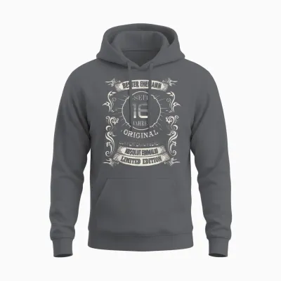 Bester Ehemann Seit 16 Jahren Hochzeitstag Saphierhochzeit Unisex Hoodie - Charcoal