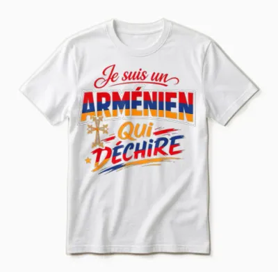 Je Suis Un Arménien Qui Déchire Humour Arménie Cadeau Unisex T-Shirt - White