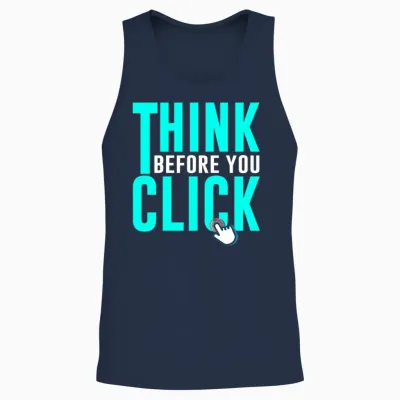 Cyber Security Hacking It Unisex Tank Top - Navy