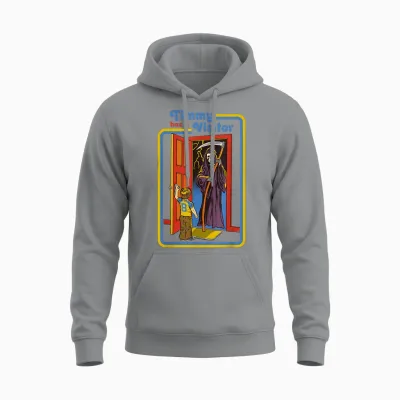 Timmy Grim Reaper Sarcastic Retro Vintage Funny Adult Humor Unisex Hoodie - Sport Grey
