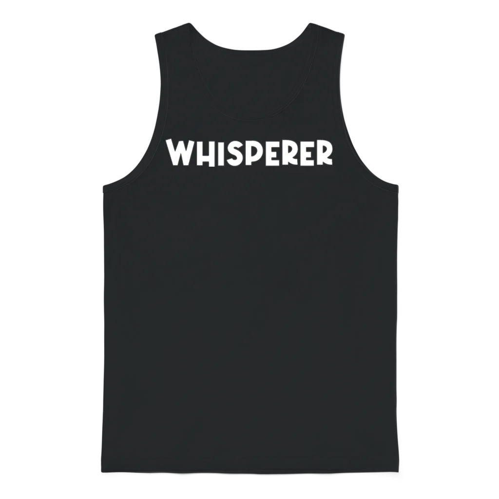 A Funny Whisperer Unisex Tank Top - Black