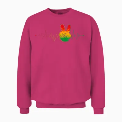 Good Rastafari Musik Vibes Only Rasta Jamaika Reggae Unisex Sweatshirt - Heliconia