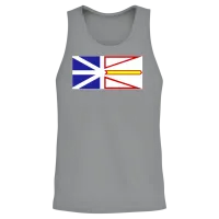 Flag of Newfoundland and Labrador, Drapeau Tnl, Ca Unisex Tank Top - Sport Grey – 2
