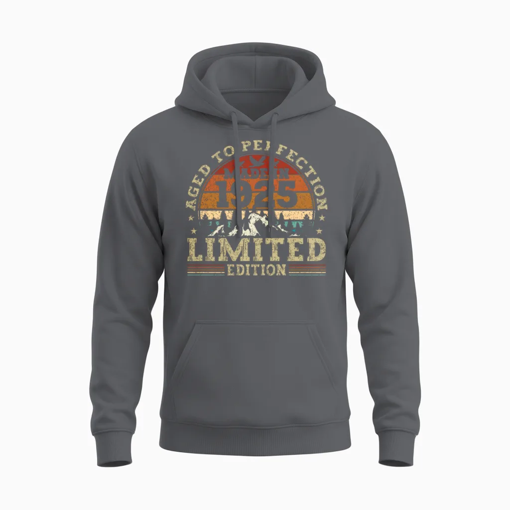 Jahrgang 1925 Retro Vintage Unisex Hoodie - Charcoal