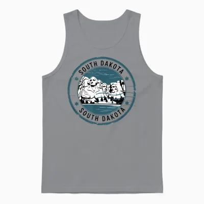 Usa Vintage American Stamps Us State South Dakota Unisex Tank Top - Sport Grey