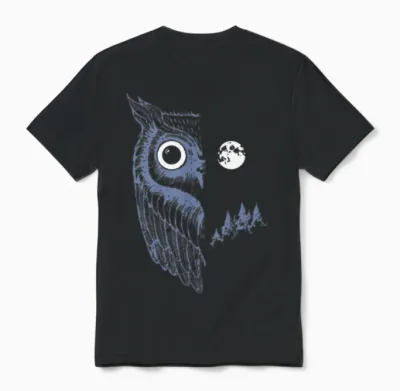 Night Owl Unisex T-Shirt - Black