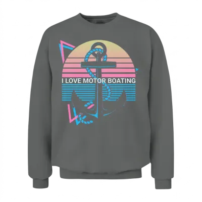 Boating Retro Unisex Sweatshirt - Graphite Heather