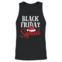 Black Friday Squad Shopping Team Funny Christmas Unisex Tank Top - Black – 2