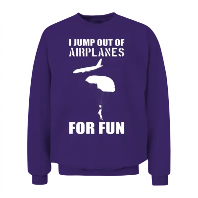 Funny Skydiving Skydiver Unisex Sweatshirt - Purple