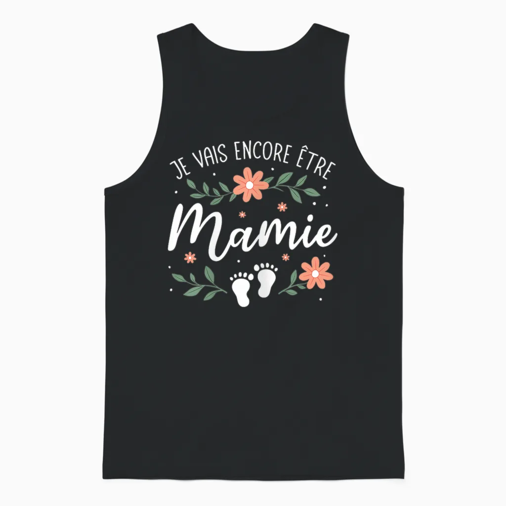 I Will Be Granny Again 2026 - New Big Parent Unisex Tank Top in Black