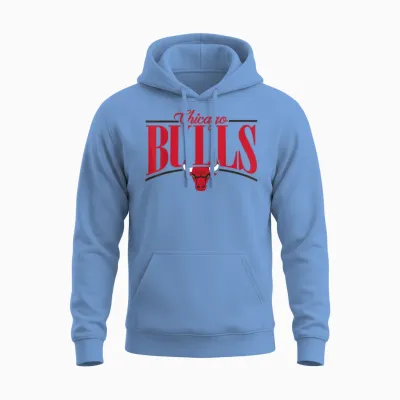 Nba - Logobogen Der Chicago Bulls Unisex Hoodie - Carolina Blue