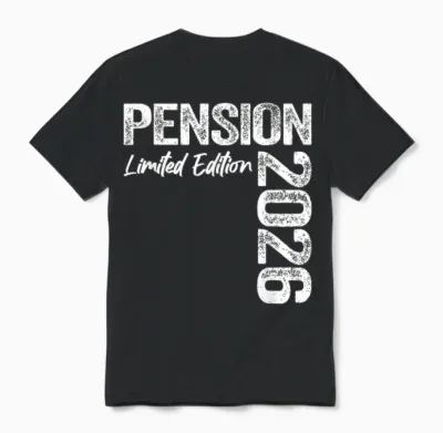 Pension 2026 Unisex T-Shirt - Black