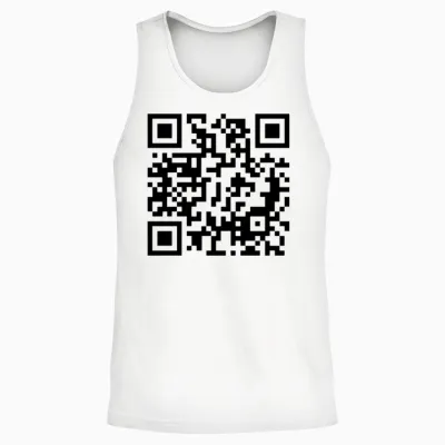Qr Code F1 Unisex Tank Top - White