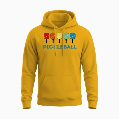 Funny Pickleball Retro Vintage Unisex Hoodie - Gold