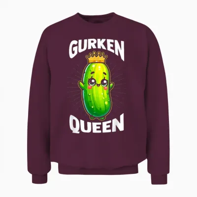 Pickled Cucumber T-Shirt, Black Unisex Sweatshirt - Maroon