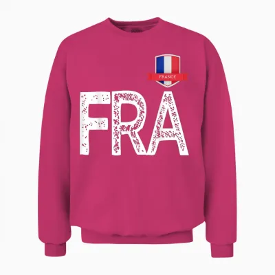 Frankreich Frankreich Menschenflagge Buchstaben F Und R Und a Frankreich Unisex Sweatshirt - Heliconia