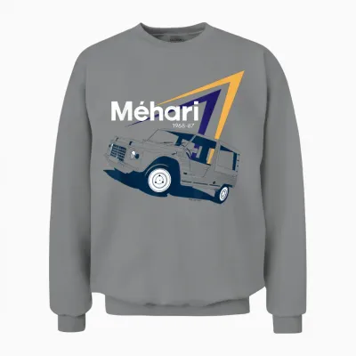 Citroën Méhari Retro Utility Vehicle Iconic Unisex Sweatshirt - Sport Grey