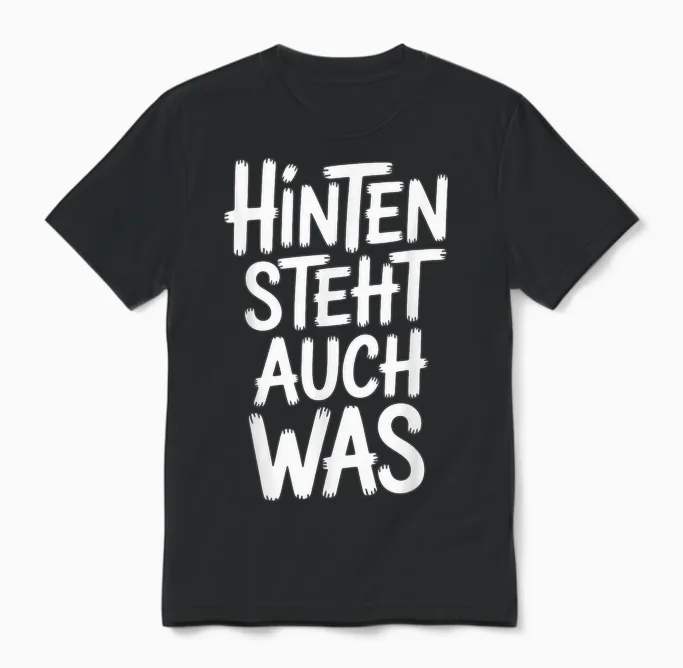 Hinten Steht Auch Was Lustiger Sarkastischer Spruch Unisex T-Shirt in Black