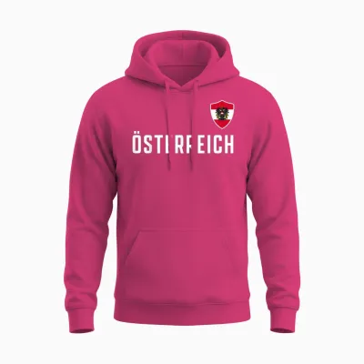 österreich Flagge Adler Fan Austria Wappen Patriotisches Unisex Hoodie - Heliconia