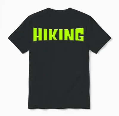 Hiking Unisex T-Shirt - Black