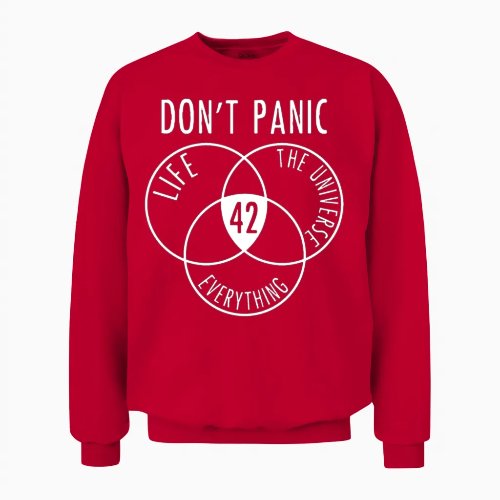 42 Unisex Sweatshirt in Red