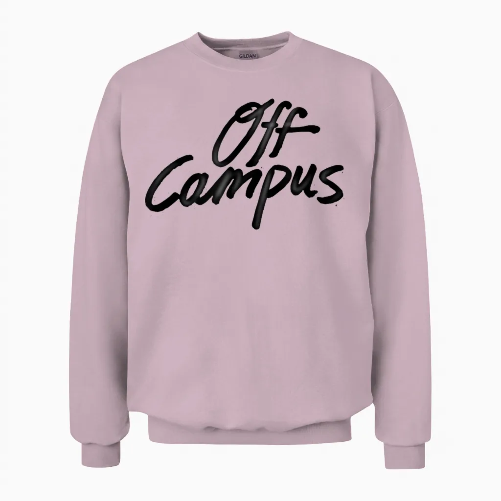 Außerhalb Des Campus - Logo Unisex Sweatshirt in Light Pink