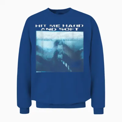 Official Billie Eilish Hit Me Hard and Soft Floating Unisex Sweatshirt - Royal
