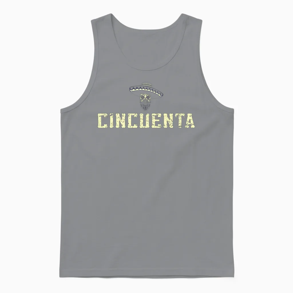 Birthday Vintage Men Women Unisex Tank Top in Sport Grey
