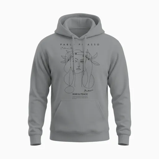Apoh Picasso War and Peace Papl2205 T-Shirt, Grey, S Unisex Hoodie - Sport Grey