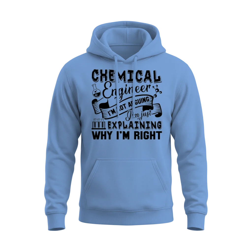 Funny Chemical Engineer β Engineers Unisex Hoodie - Carolina Blue