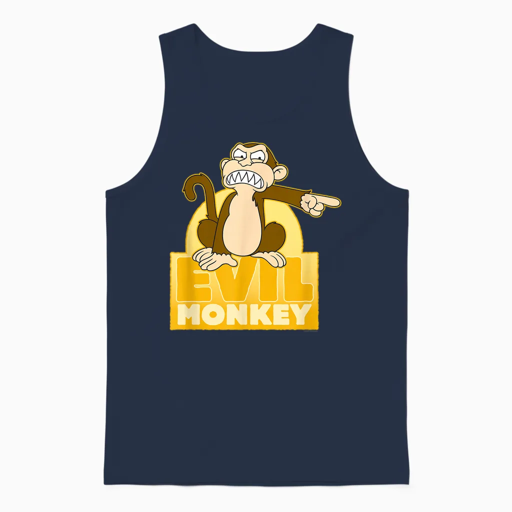 Family Guy Böser Affe Unisex Tank Top in Navy
