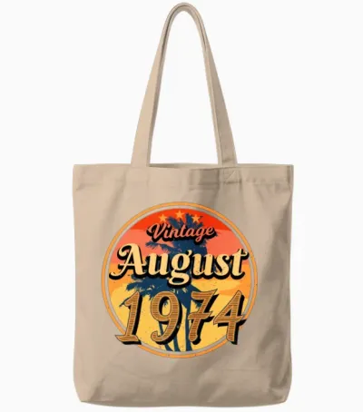 Building Year 1974 in August Tote Bags - Natural