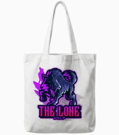 The Lone Wolf Tote Bags - White