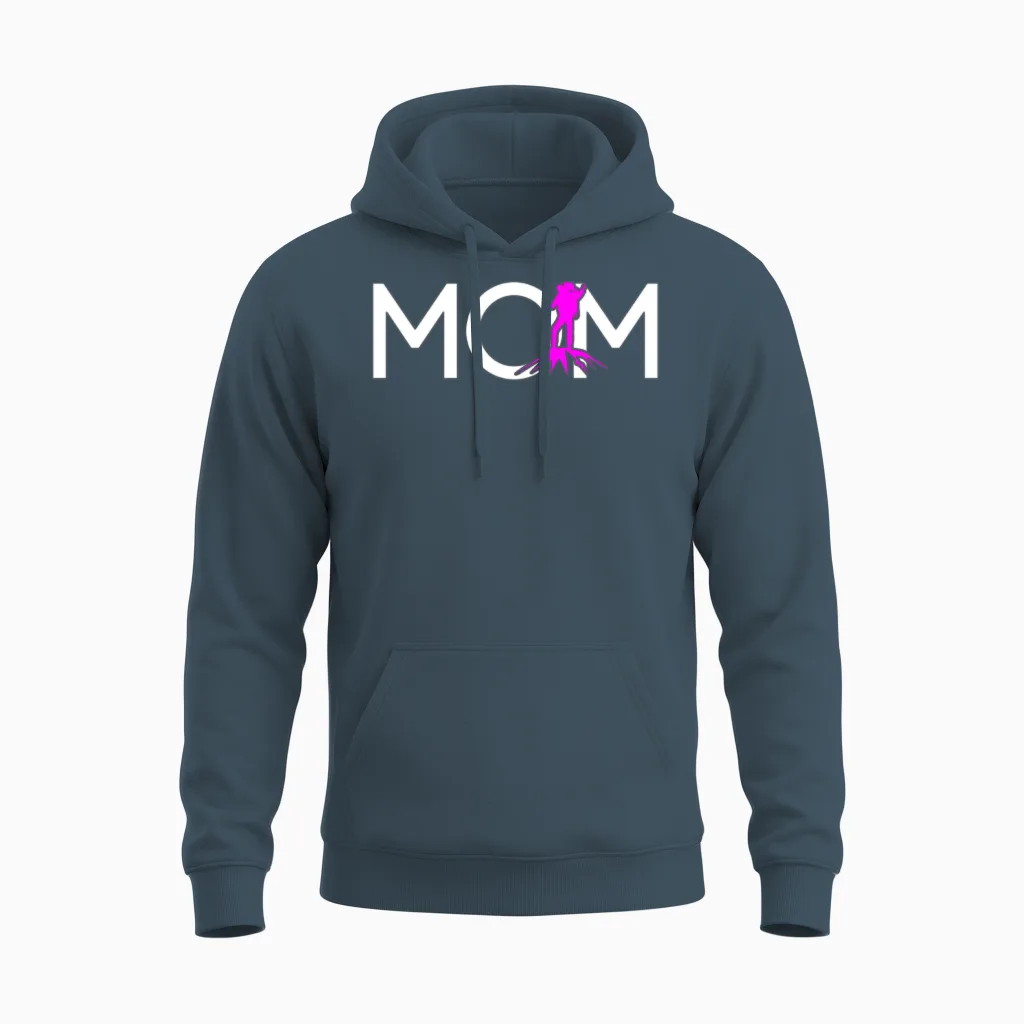 Hiking Mom & Outdoors Gift Unisex Hoodie in Dark Heather