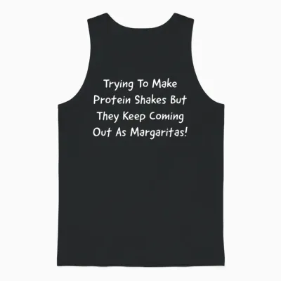 Funny Drunk Unisex Tank Top - Black