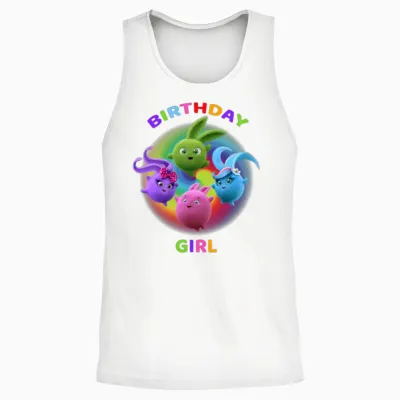 Sunny Bunnies Unisex Tank Top - White