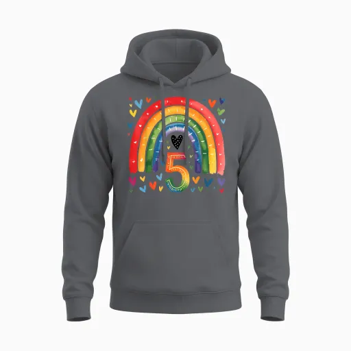 I'm Already 5 Years Old - Cute Birthday Design Unisex Hoodie - Charcoal