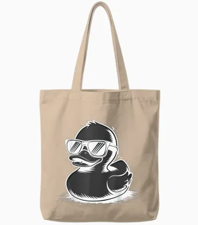 Canard Avec Des Lunettes De Soleil Tote Bags - Natural