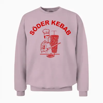 Söder Kebab T-Shirt - Bavarian Political Humour with Doner Cult T-Shirt, Black, S Unisex Sweatshirt - Light Pink