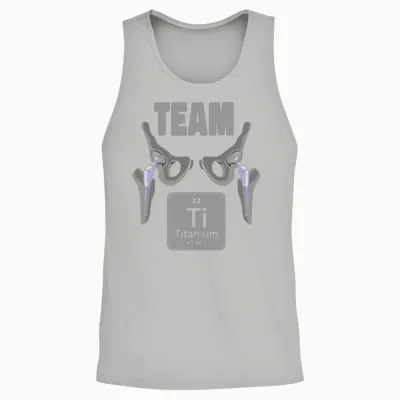 Funny Titianium Hip Replacement Joint Surgery Unisex Tank Top - Ash