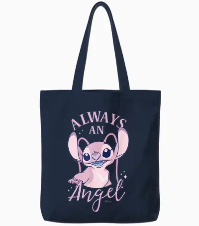 Lilo & Stitch - Always an Angel Tote Bags - Navy