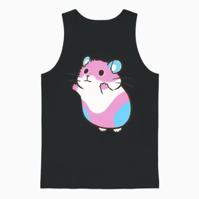 Funny Animal Unisex Tank Top - Black