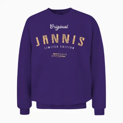 Jannis Limited Edition Unisex Sweatshirt - Purple
