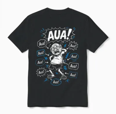 Aua Au Dem Alter Entsprechen Guter Zustand Lustig Geburtstag Unisex T-Shirt - Black