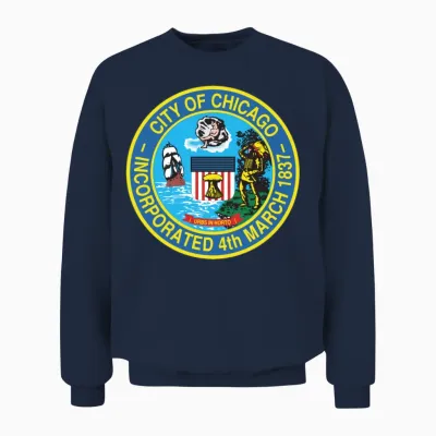 Seal of Chicago, Illinois Unisex Sweatshirt - Navy