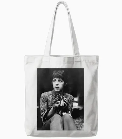The Beatles Paul Mccartney Sgt Pepper's Era 1967 Tote Bags - White