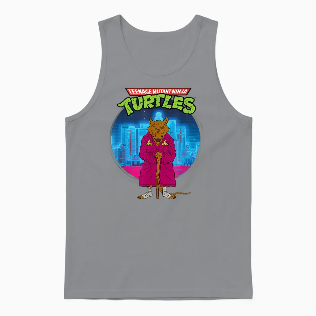 Mademark X Teenage Mutant Ninja Turtles - Original Teenage Mutant Ninja Turtles Splinter the Rat Unisex Tank Top in Sport Grey