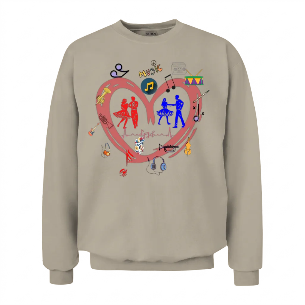 The True Meaning of Music β Lovers Unisex Sweatshirt - Sand