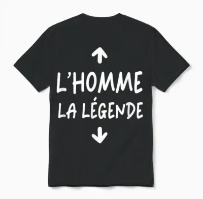 Man Legend Gift Offset Original Cock Humor Zizi T-Shirt, Black, S Unisex T-Shirt - Black