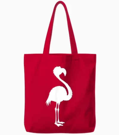 Flamingo Costume Flamingo Costume Carnival Animal Costume Tote Bags - Red